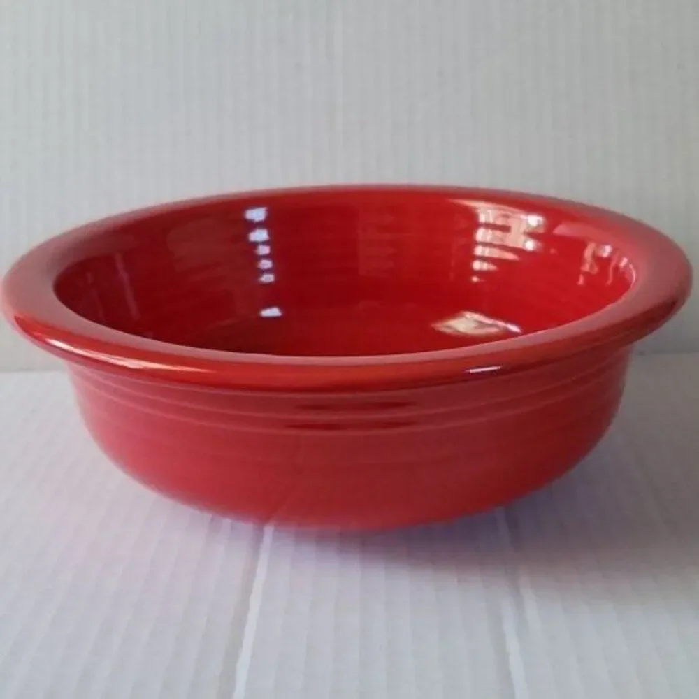 Fiestaware Fiesta SERVING Bowl Dish Vegetable Large Scarlet Red CERAMIC